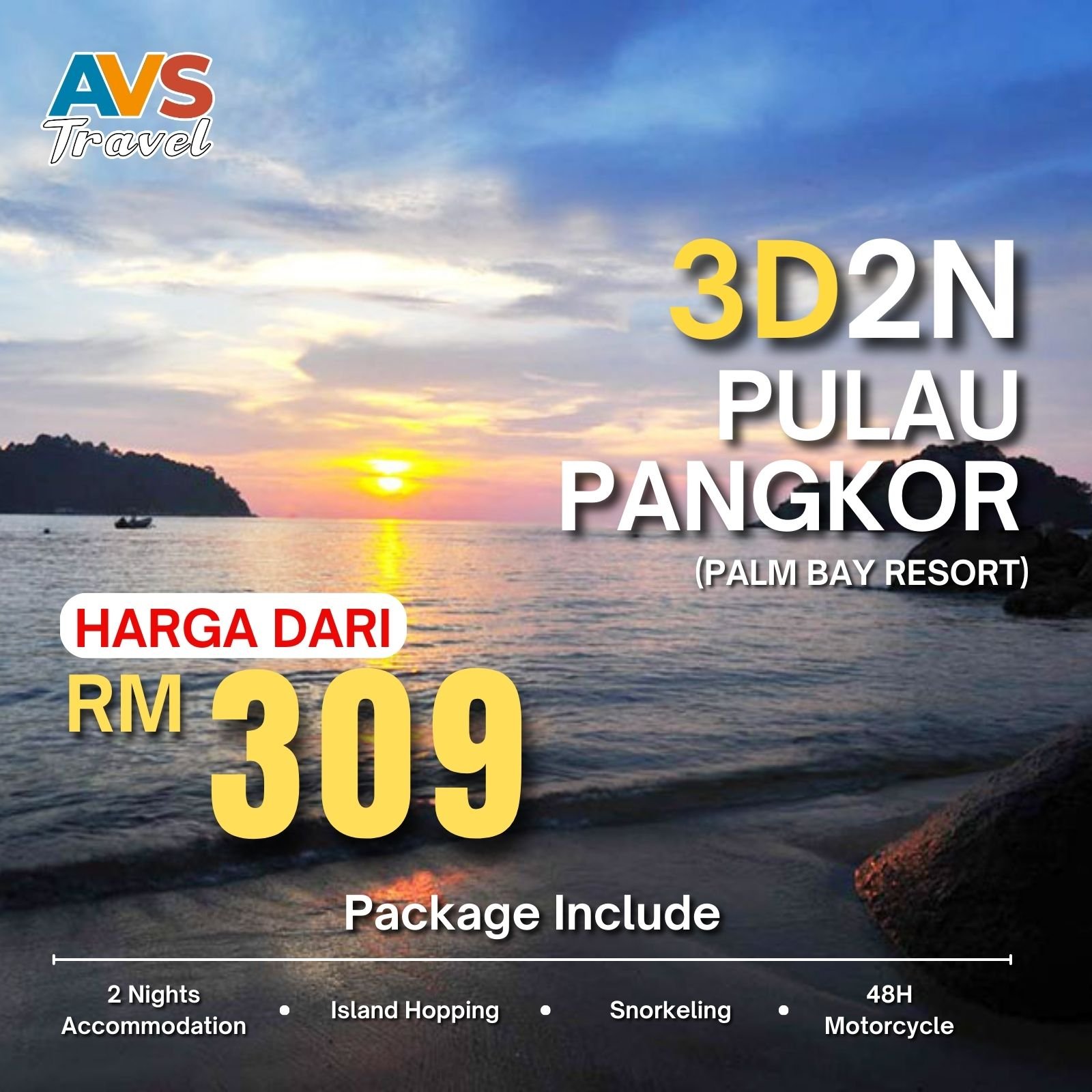 3D2N Pulau Pangkor (Palm Bay Resort)
